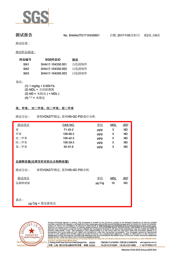 氣味測試報告